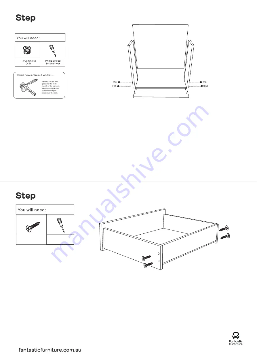 fantastic furniture Bridge Bedside 1 Drawer Скачать руководство пользователя страница 9