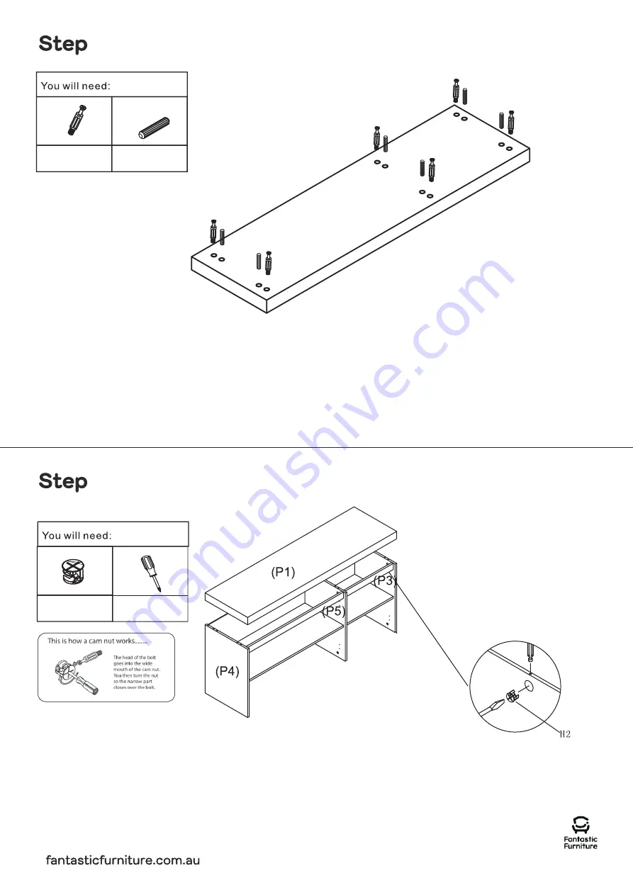 fantastic furniture Bridge Buffet Manual Download Page 10