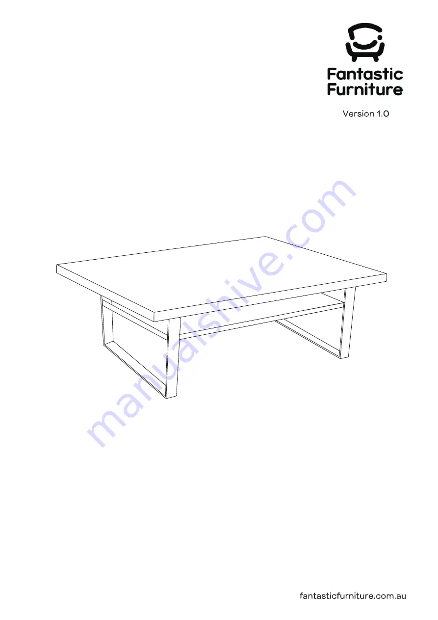 fantastic furniture Bridge Coffee Table Скачать руководство пользователя страница 1