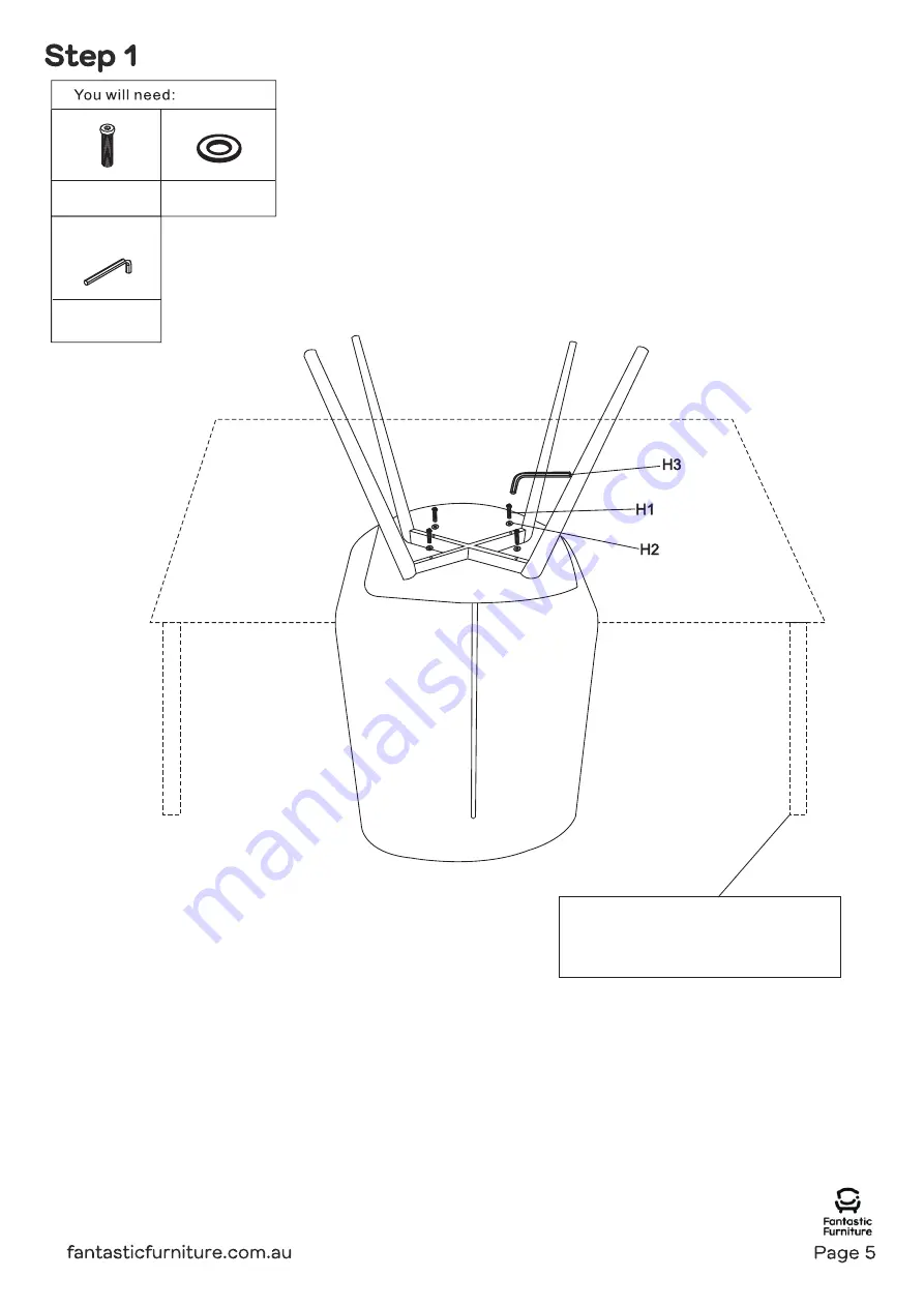 fantastic furniture Bridge Dining Table Manual Download Page 11