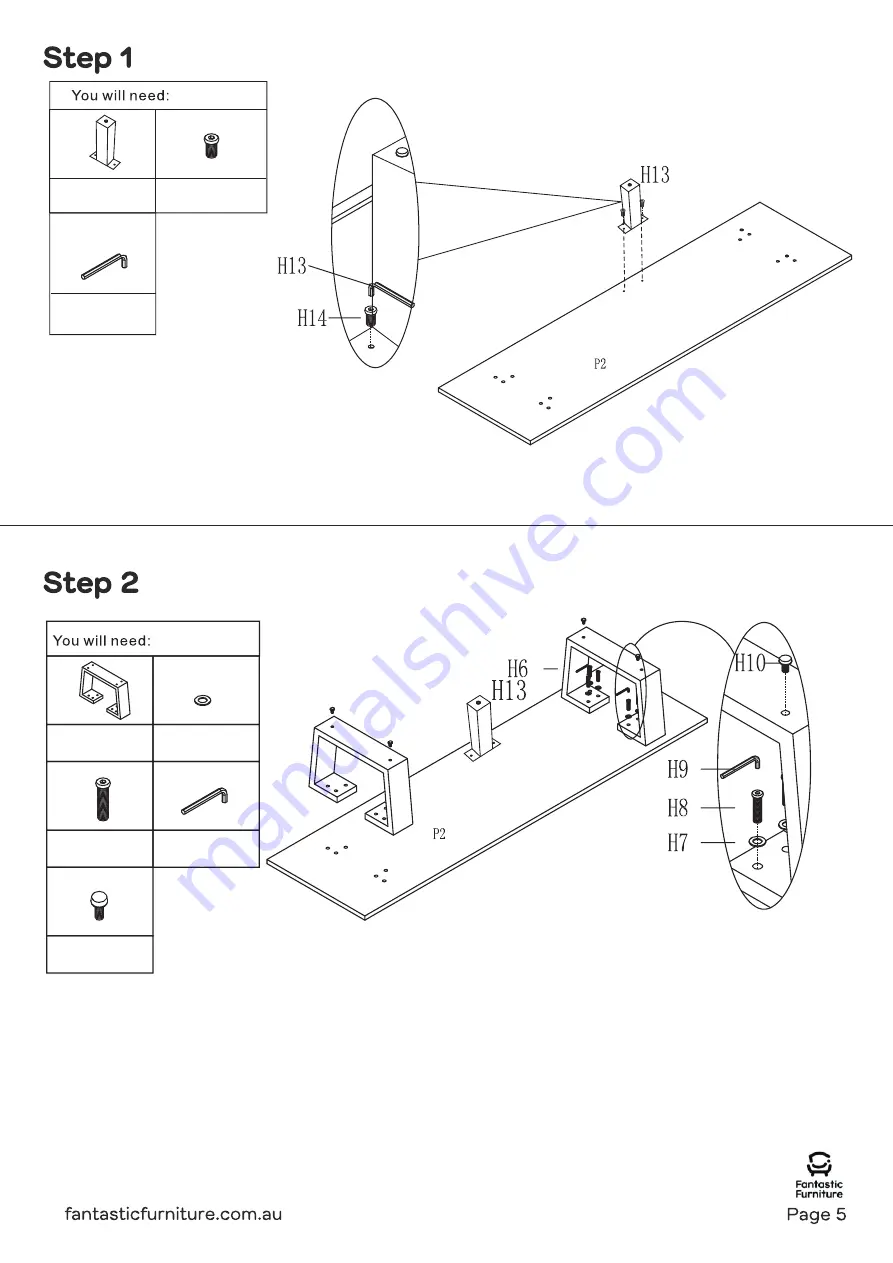 fantastic furniture Bridge Скачать руководство пользователя страница 5