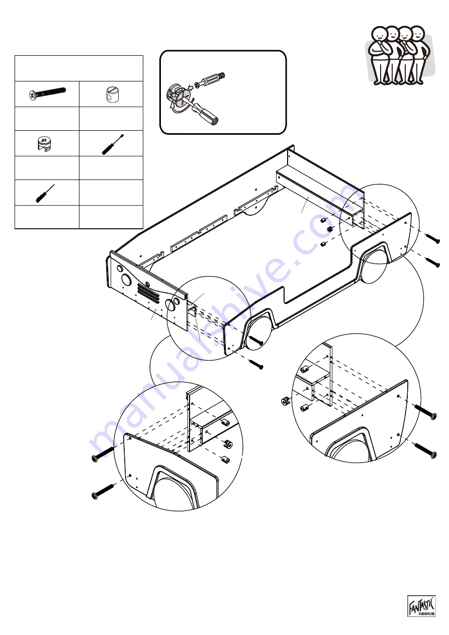 fantastic furniture BUSSY BUNK BED MK 2 Assembly Instructions Manual Download Page 13