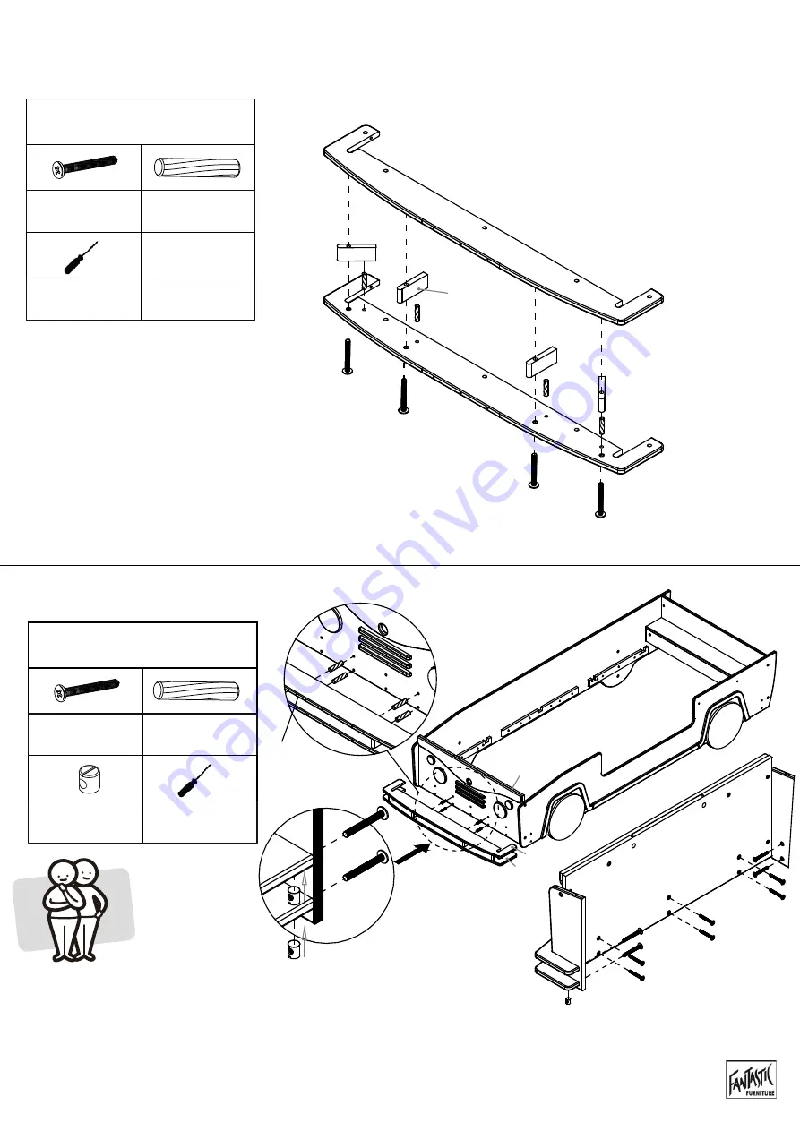 fantastic furniture BUSSY BUNK BED MK 2 Assembly Instructions Manual Download Page 14