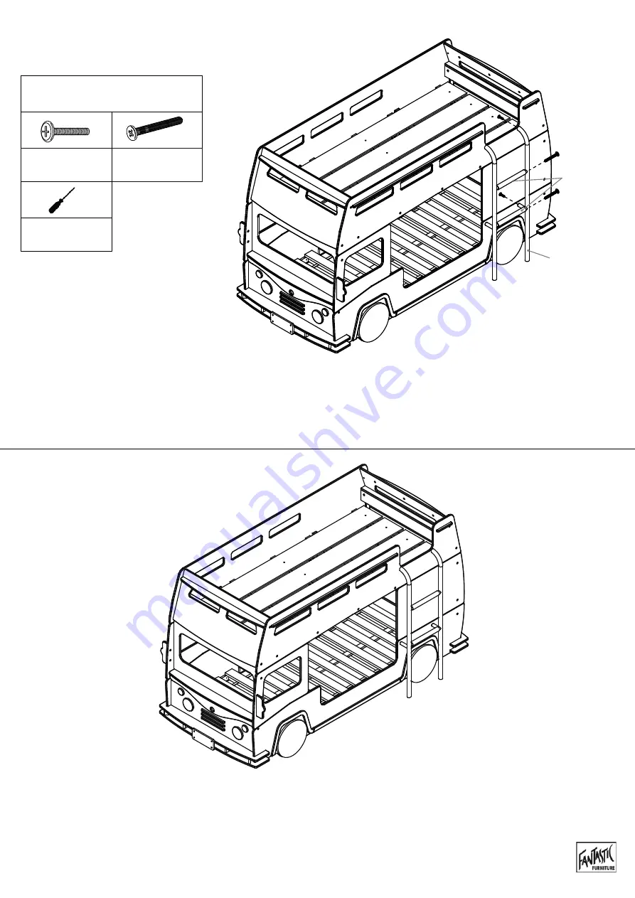 fantastic furniture BUSSY BUNK BED MK 2 Assembly Instructions Manual Download Page 38