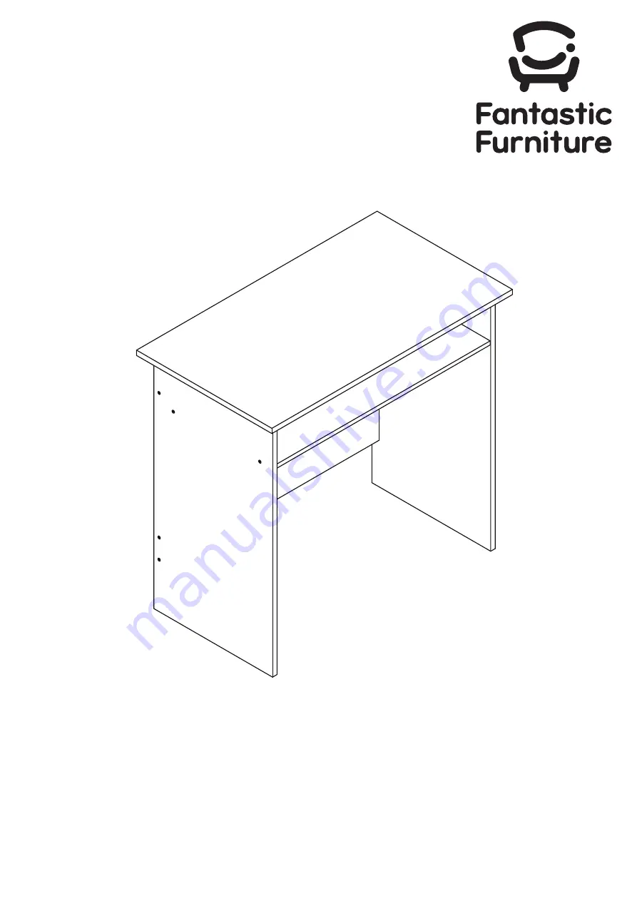 fantastic furniture Buzz Student Desk Manual Download Page 1