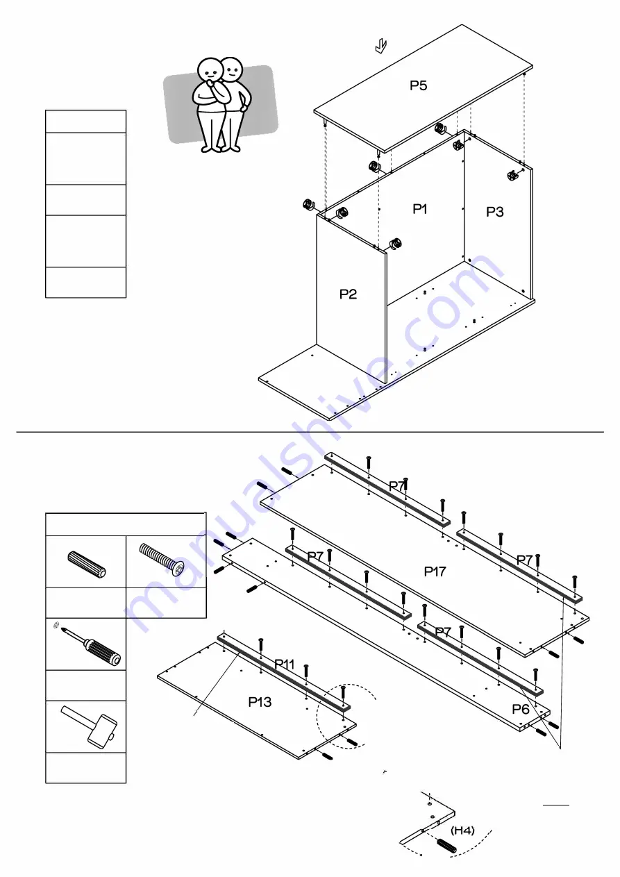 fantastic furniture Cabin King Single Loft Bed Скачать руководство пользователя страница 9