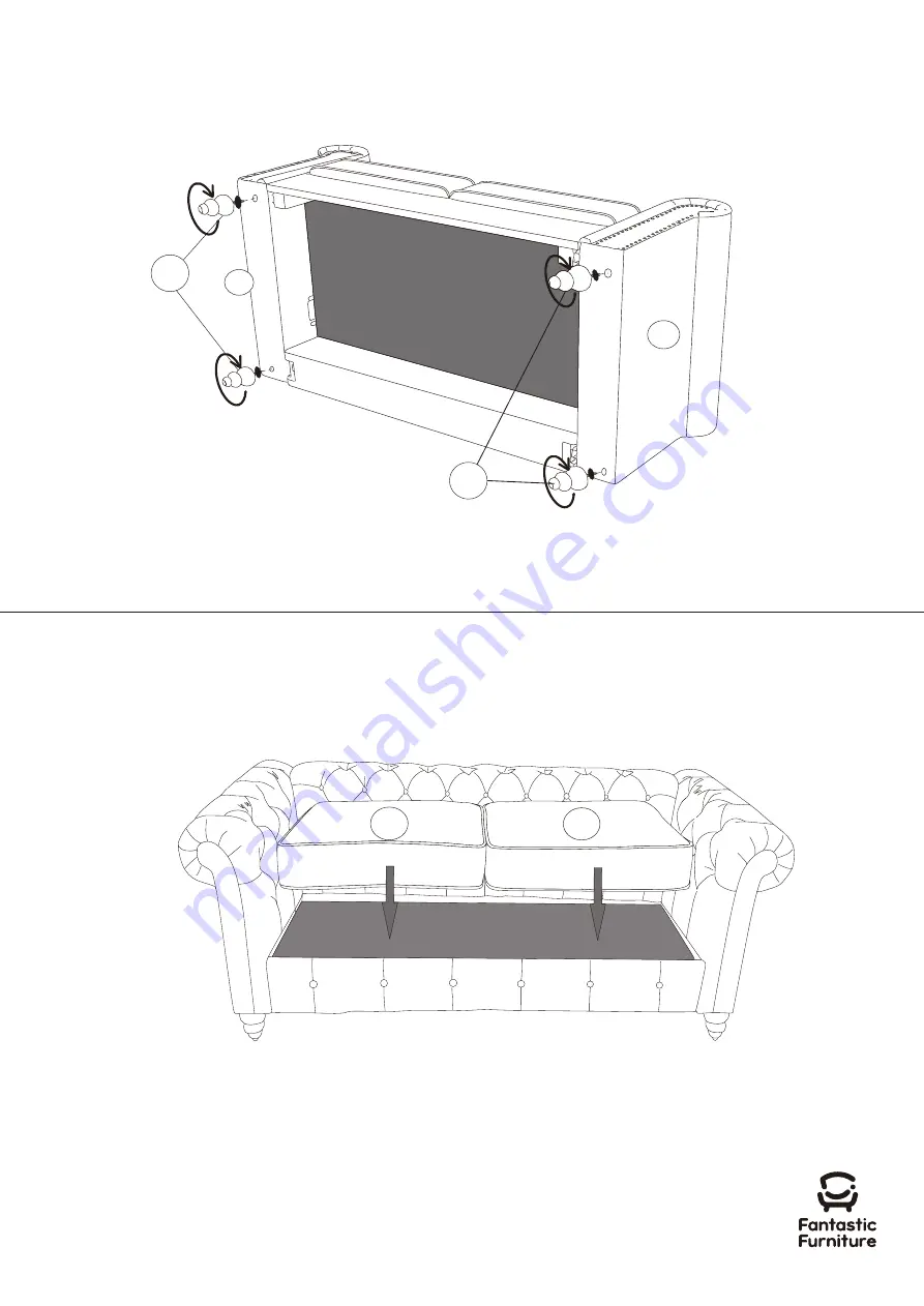 fantastic furniture Carlotta Sofa 2 STR Скачать руководство пользователя страница 6