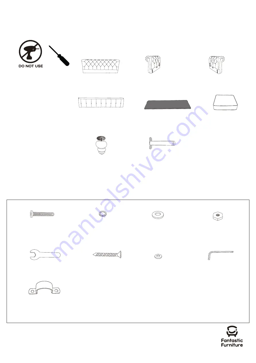 fantastic furniture Carlotta Sofa 3 STR Скачать руководство пользователя страница 4