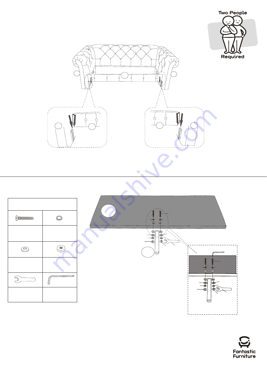 fantastic furniture Carlotta Sofa 3 STR Скачать руководство пользователя страница 6