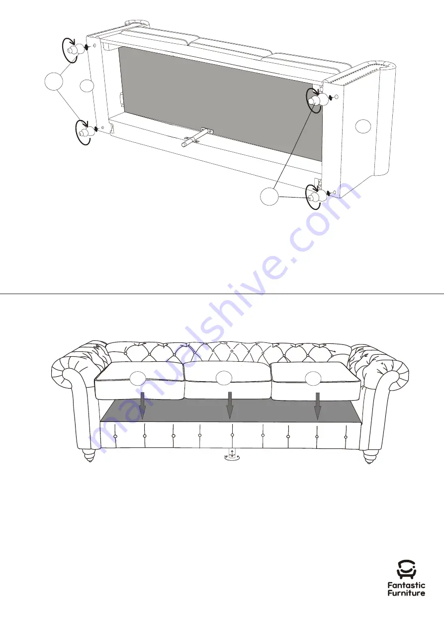 fantastic furniture Carlotta Sofa 3 STR Скачать руководство пользователя страница 8