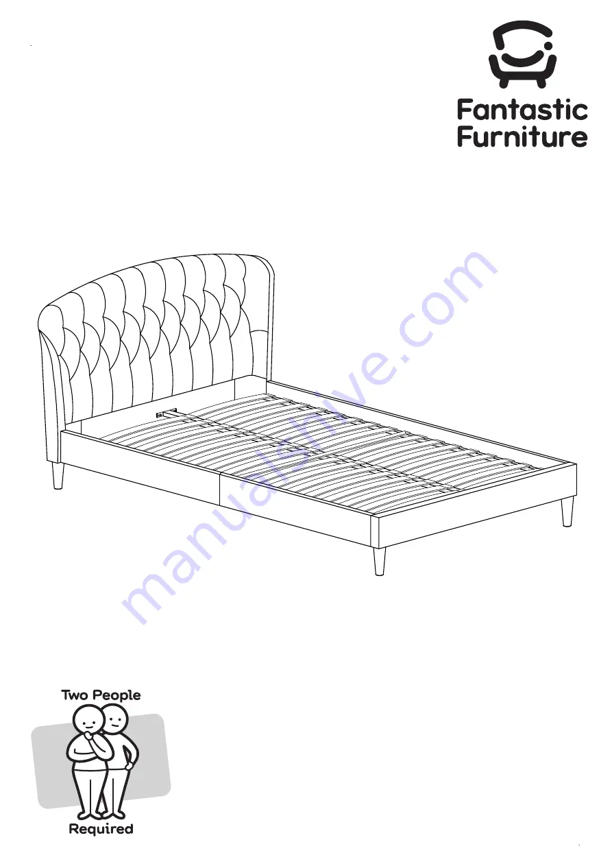 fantastic furniture Carrington Bed Manual Download Page 1