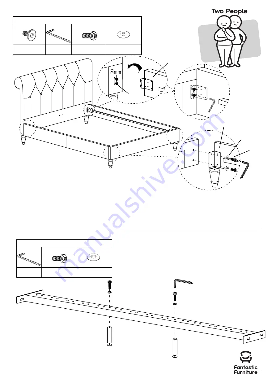 fantastic furniture Chester Queen Bed Скачать руководство пользователя страница 6