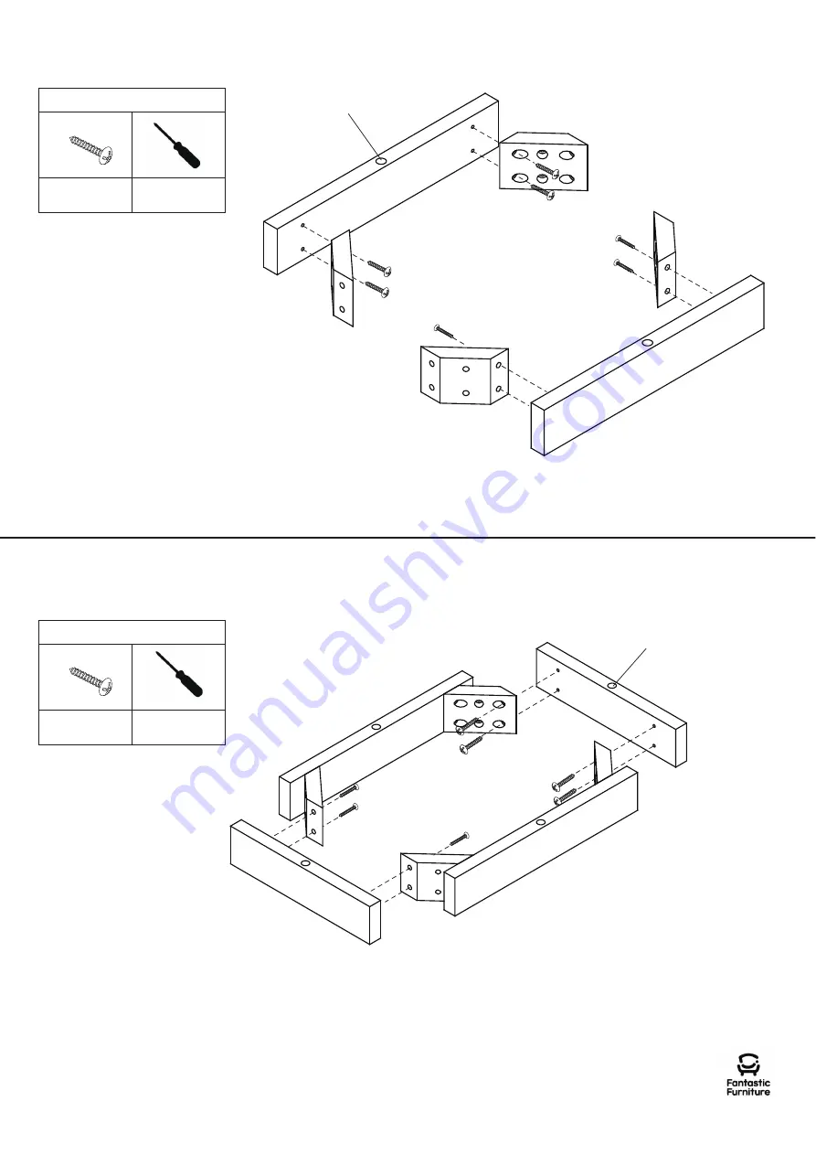 fantastic furniture Cloud Dresser Mirror Set 1 Drawer Manual Download Page 12