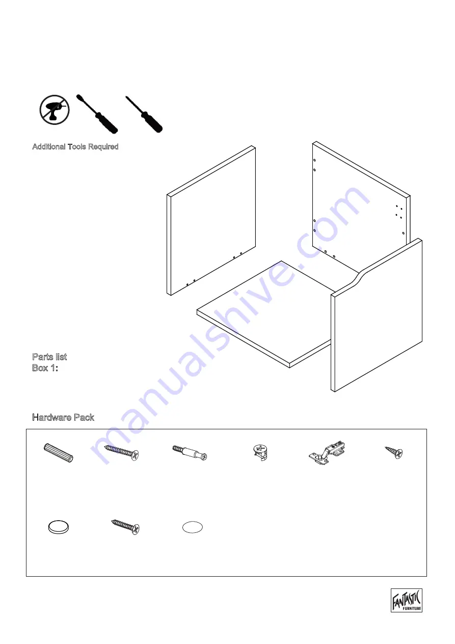 fantastic furniture CODA INSERT 1 DOOR STANDARD Скачать руководство пользователя страница 4