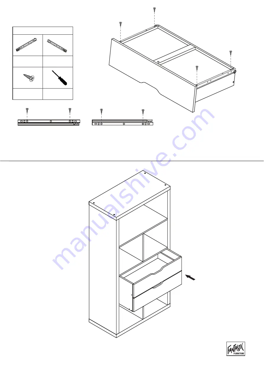 fantastic furniture CODA INSERT 2 DRAWER Manual Download Page 8