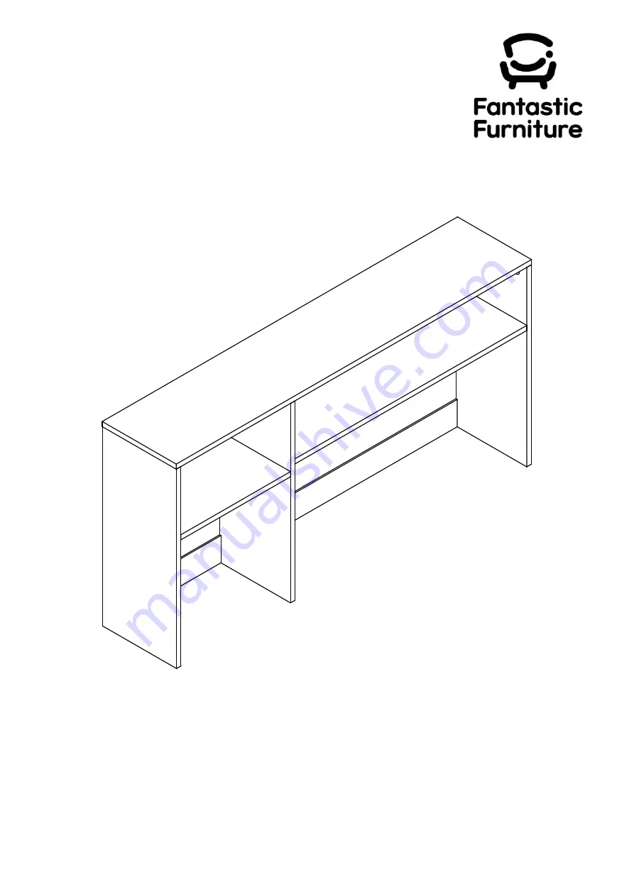 fantastic furniture CODY DESK HUTCH Скачать руководство пользователя страница 1