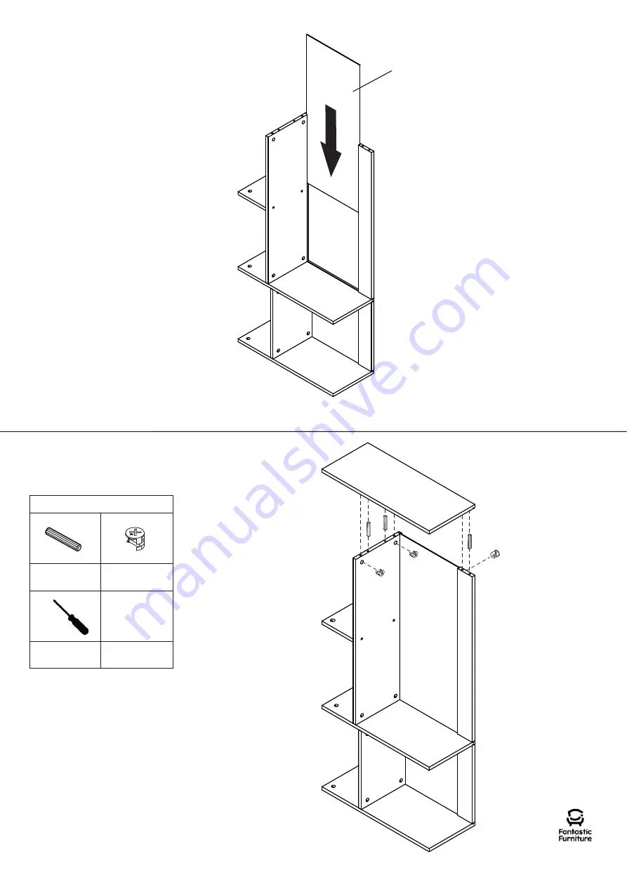 fantastic furniture CODY DESK HUTCH Manual Download Page 9