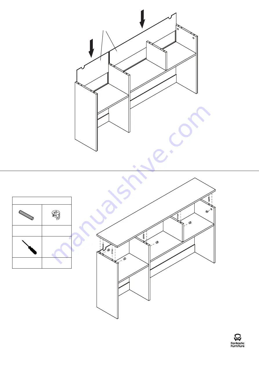 fantastic furniture CODY DESK HUTCH Скачать руководство пользователя страница 10