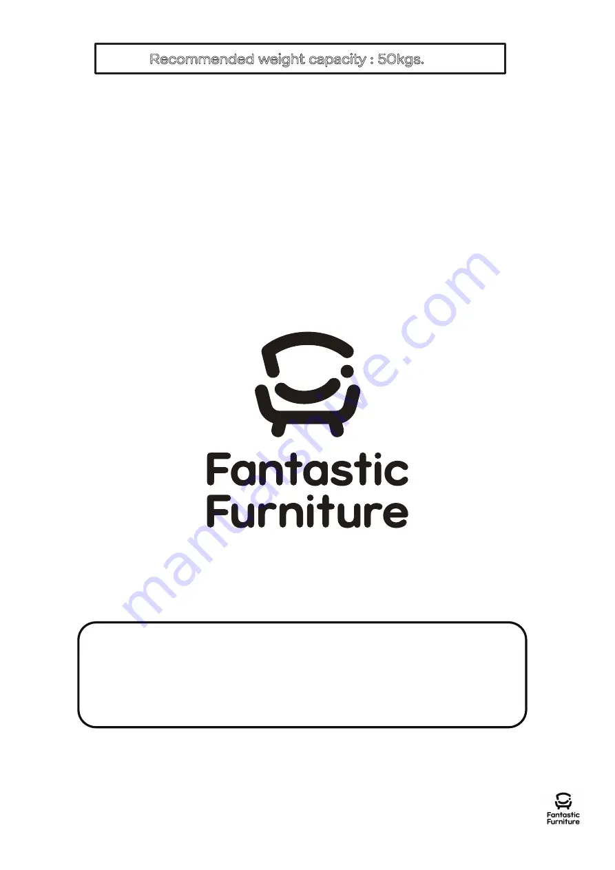 fantastic furniture Cody Desk Student 2 Drawer Manual Download Page 2