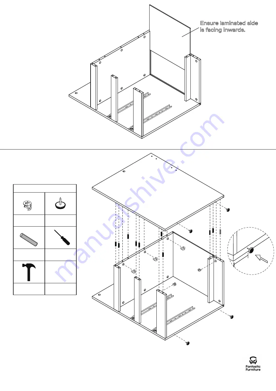 fantastic furniture Cody Desk Student 2 Drawer Скачать руководство пользователя страница 7