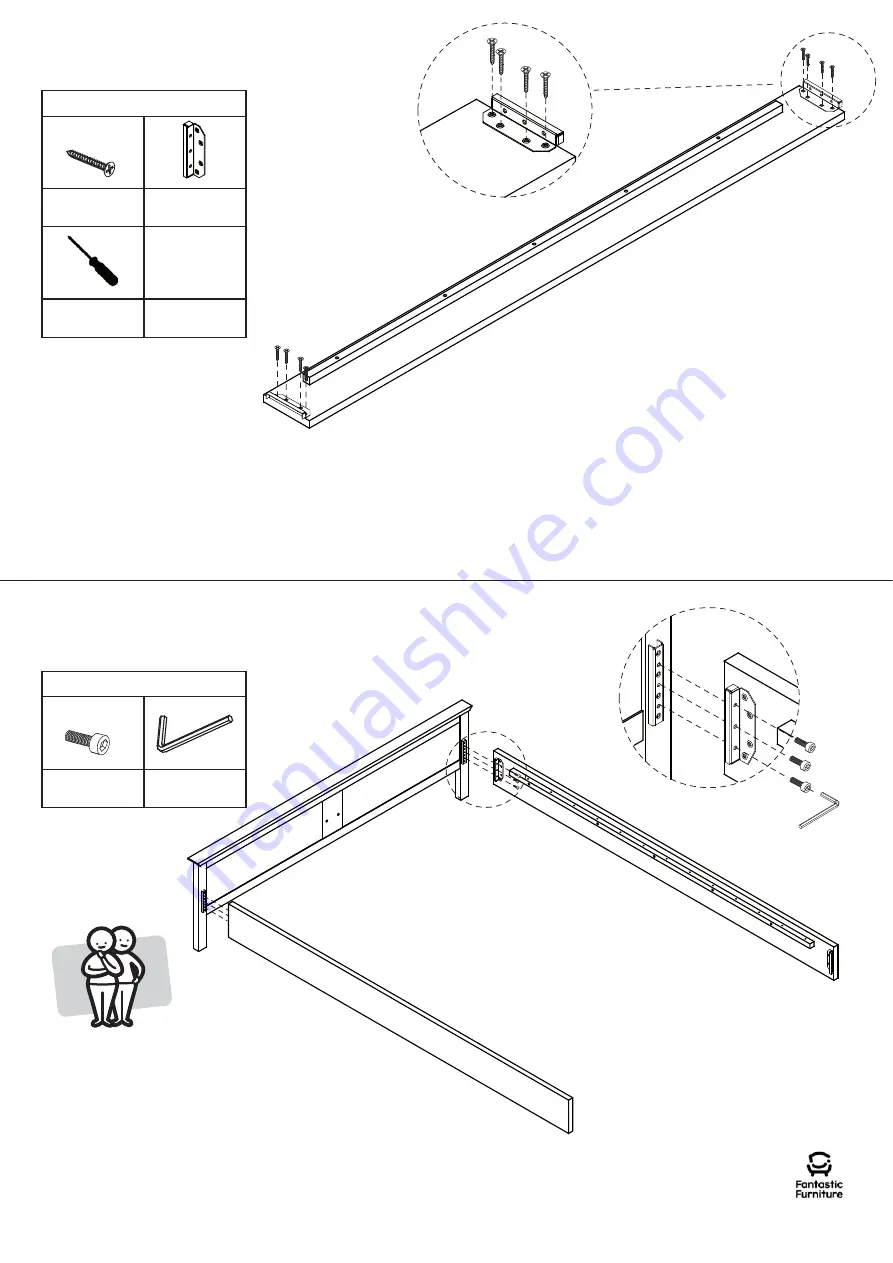 fantastic furniture COMO BEDSIDE 2 DRW Скачать руководство пользователя страница 6