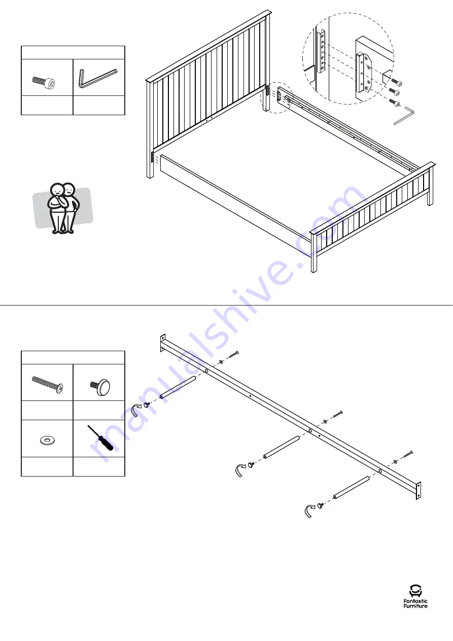 fantastic furniture COMO BEDSIDE 2 DRW Скачать руководство пользователя страница 7