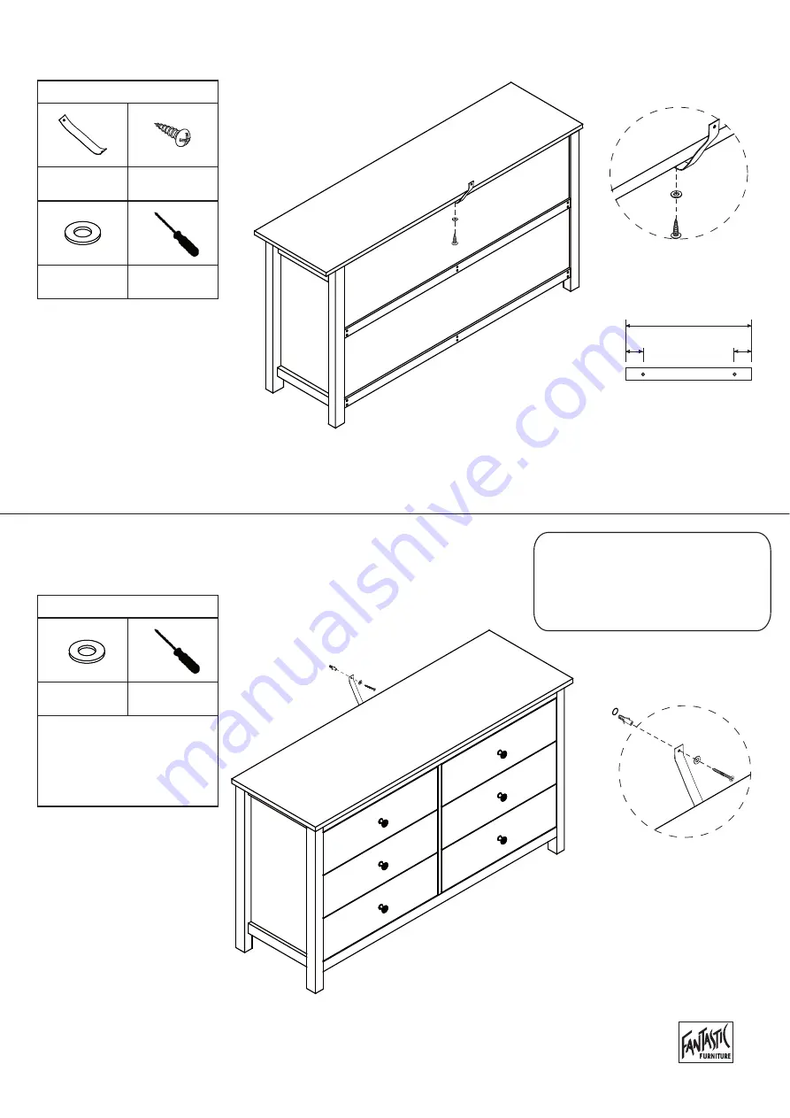 fantastic furniture COMO BEDSIDE 2 DRW Скачать руководство пользователя страница 34