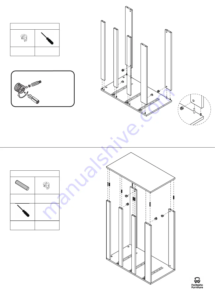 fantastic furniture Como Dresser 3 Drw Скачать руководство пользователя страница 6