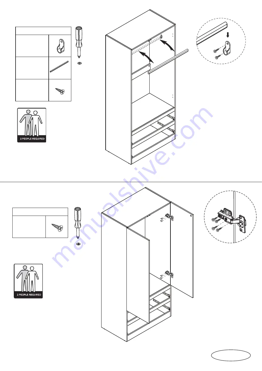 fantastic furniture COMO ROBE 2 DOOR Скачать руководство пользователя страница 9