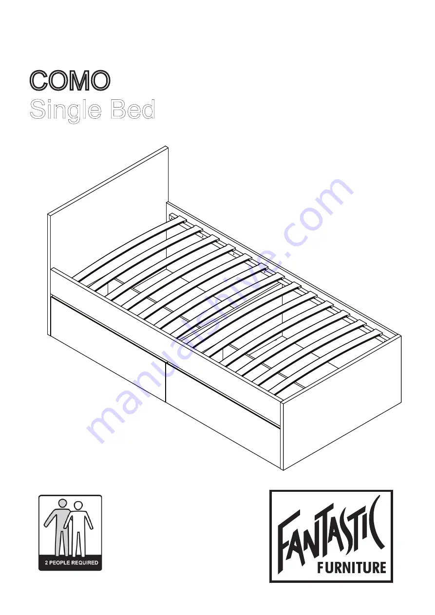 fantastic furniture COMO Single Bed Скачать руководство пользователя страница 1