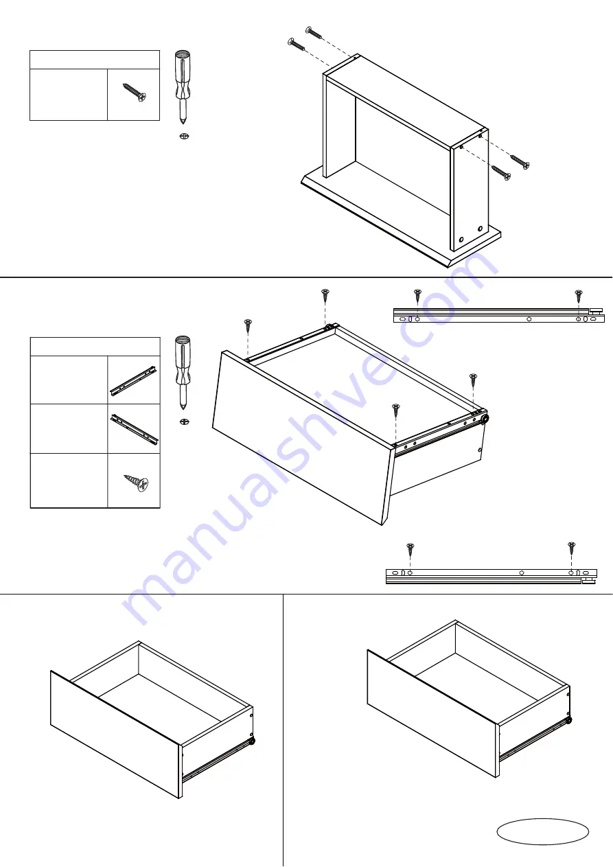 fantastic furniture COMO TALLBOY 6 DRW Assembly Instructions Manual Download Page 10