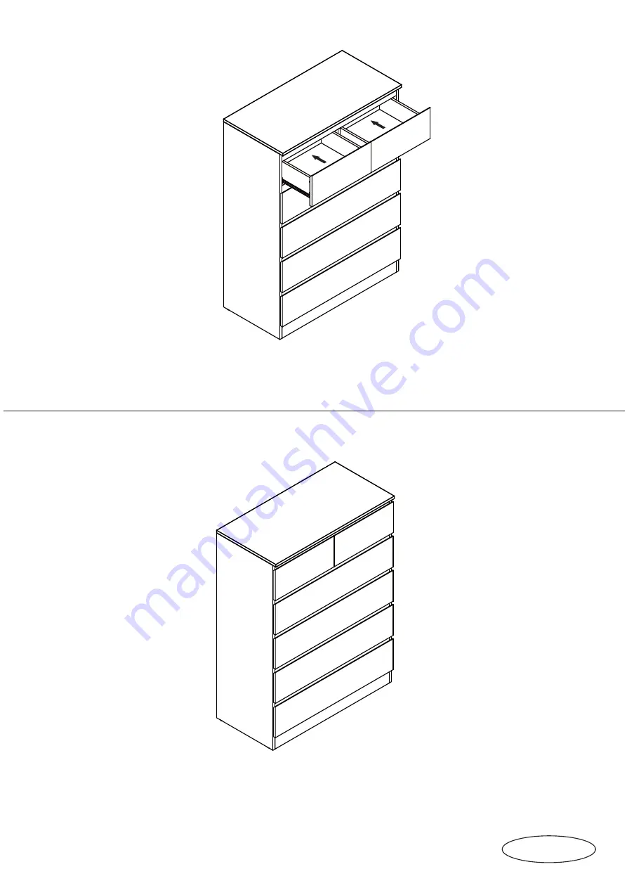 fantastic furniture COMO TALLBOY 6 DRW Assembly Instructions Manual Download Page 13