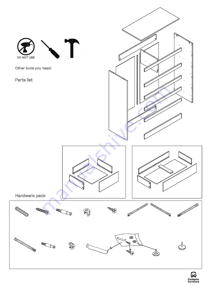 fantastic furniture COMO TALLBOY 6 DRW Скачать руководство пользователя страница 4