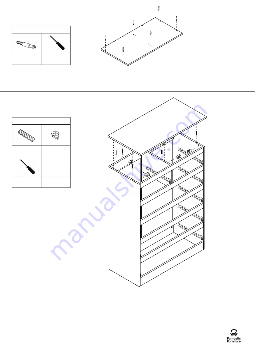 fantastic furniture COMO TALLBOY 6 DRW Скачать руководство пользователя страница 9