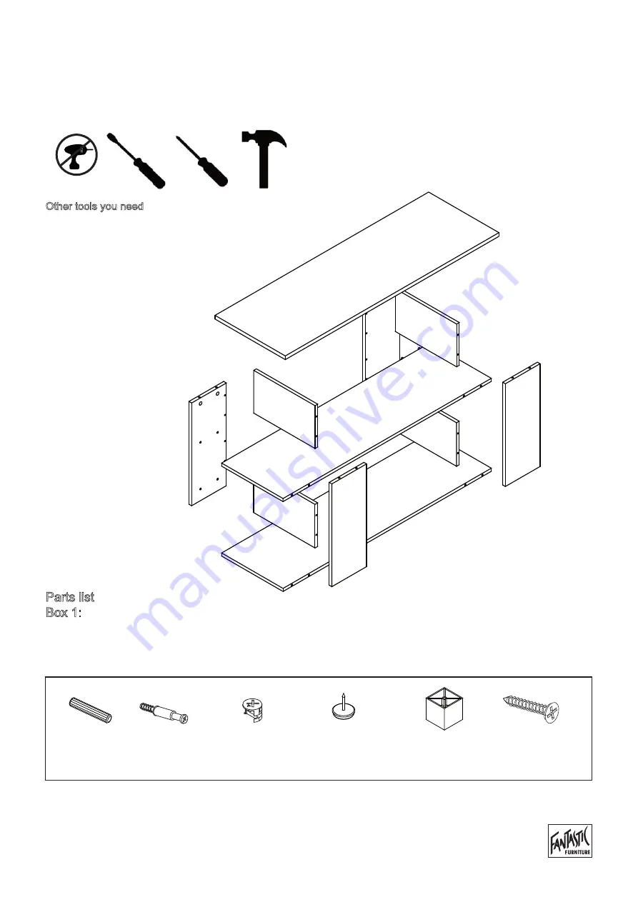 fantastic furniture COMO TV Stand Скачать руководство пользователя страница 4