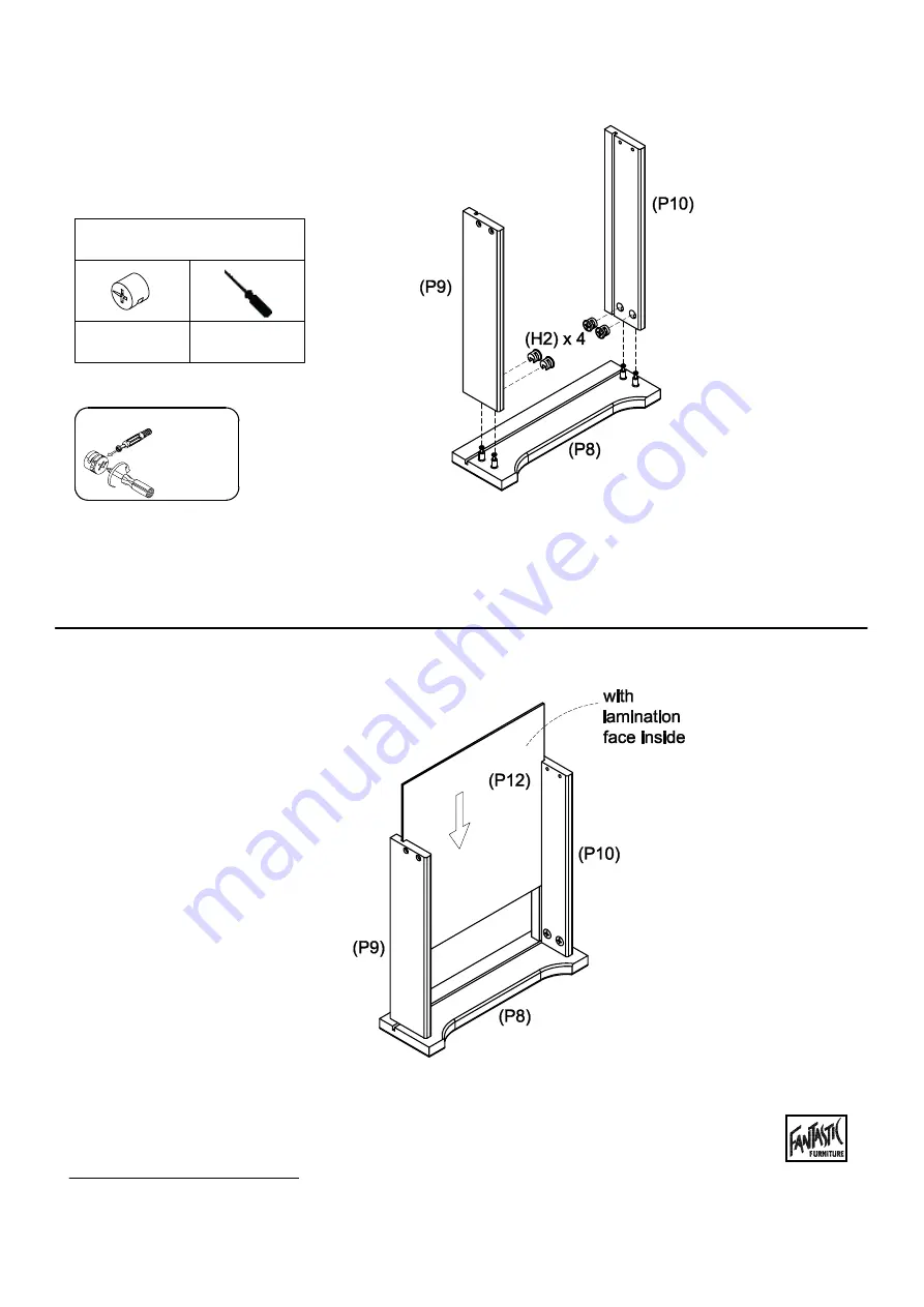 fantastic furniture Cooper Bedside 1 Drawer Manual Download Page 11