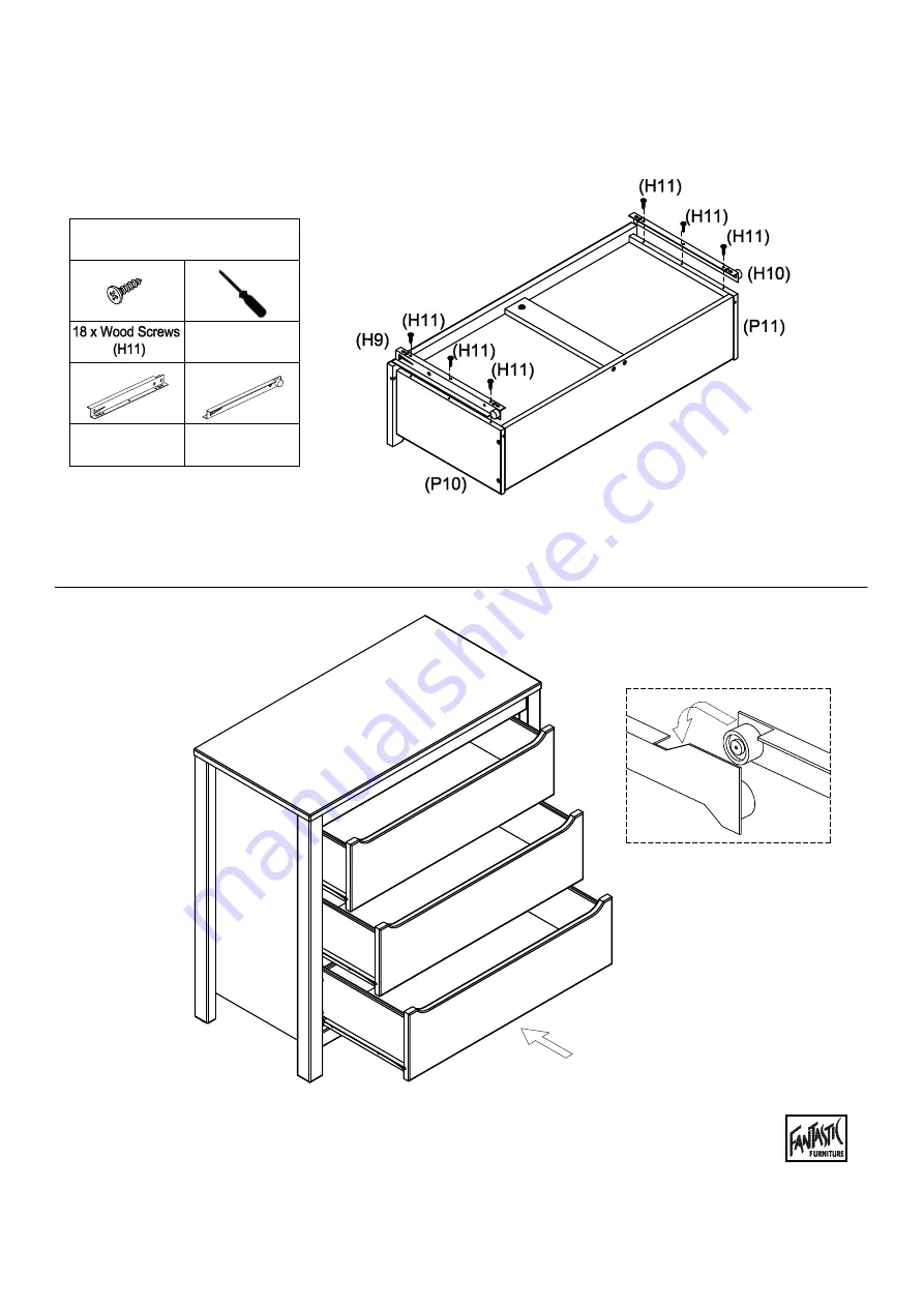 fantastic furniture Cooper Lowboy 3 Drawer Скачать руководство пользователя страница 14