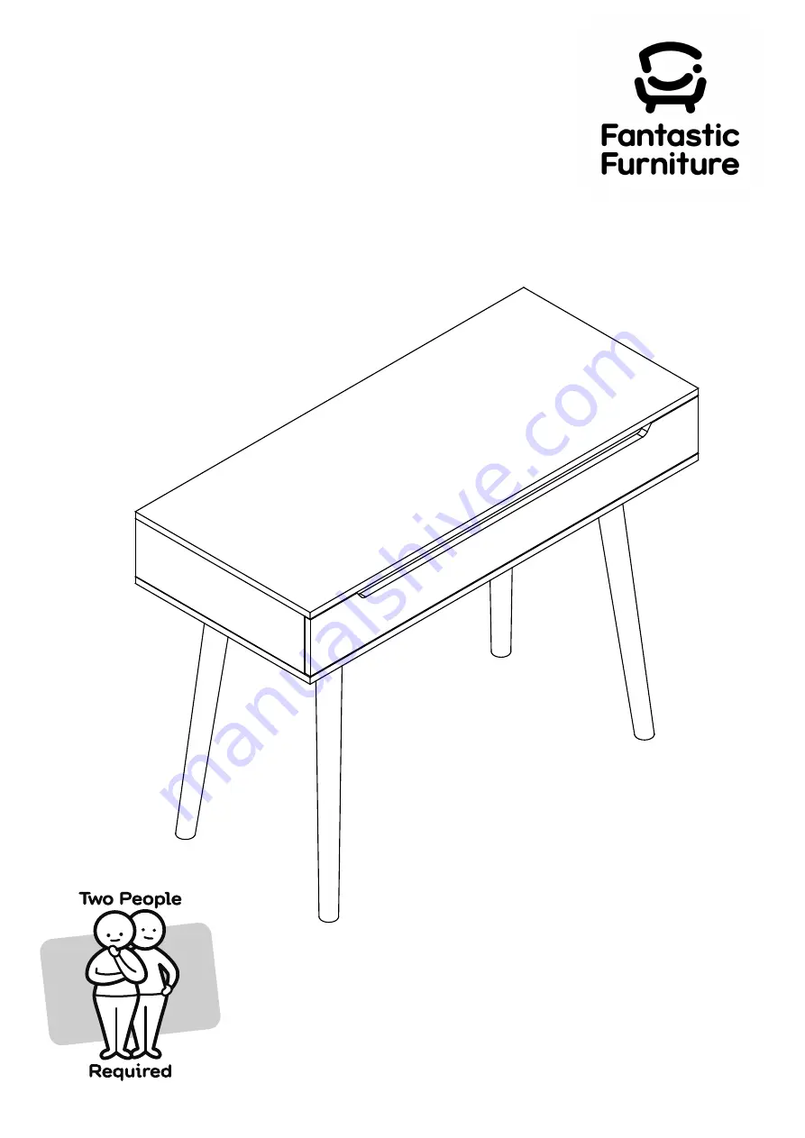 fantastic furniture Cove Hall Table Скачать руководство пользователя страница 1