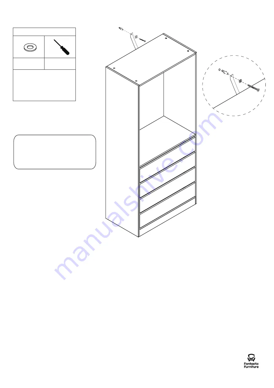 fantastic furniture Eden Utility 4 Drawer Clothes Rack Скачать руководство пользователя страница 13