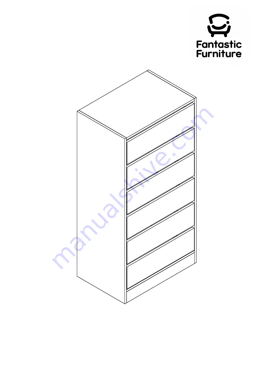 fantastic furniture Eden Utility 6 Drawer MK2 Manual Download Page 1