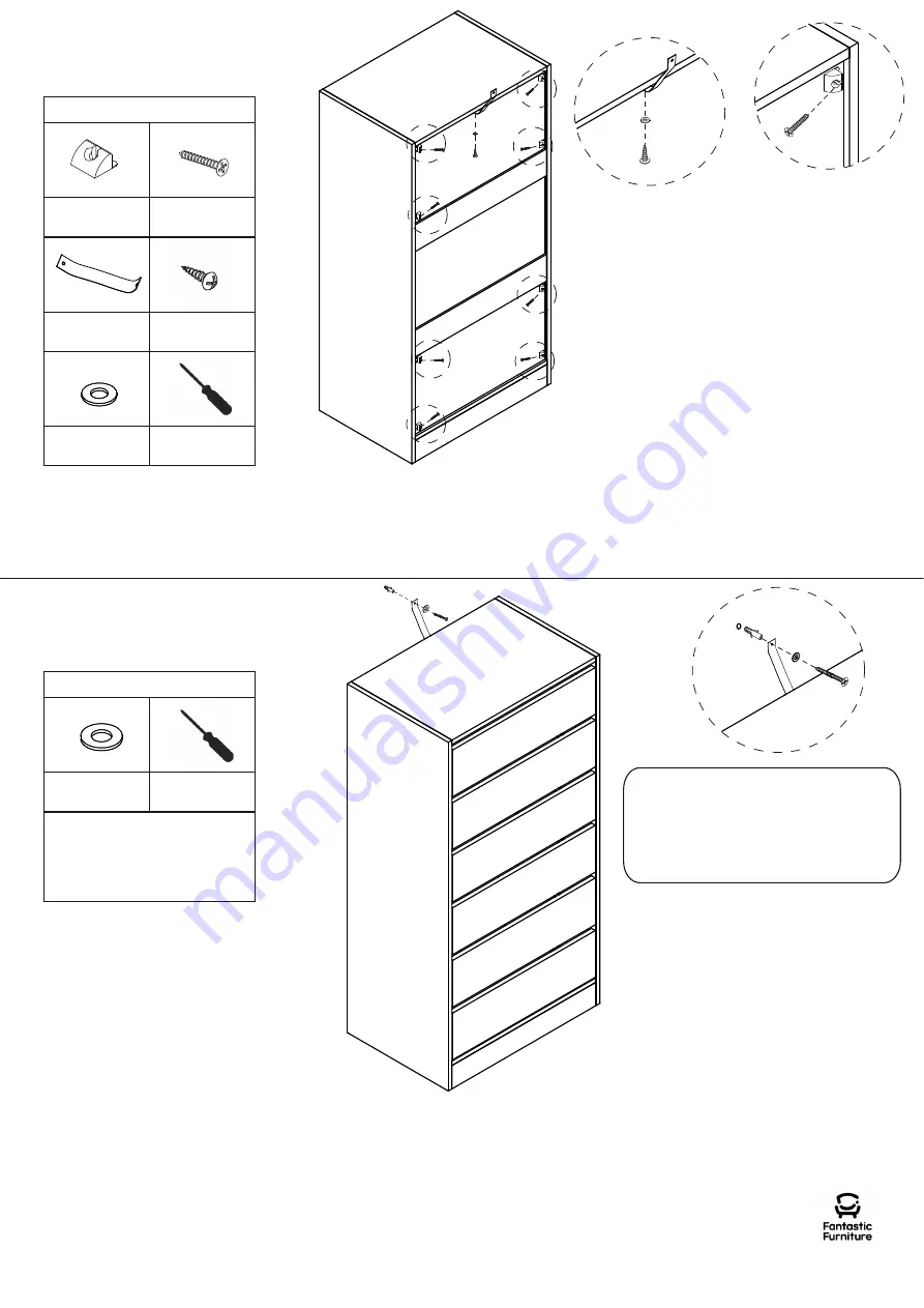 fantastic furniture Eden Utility 6 Drawer MK2 Manual Download Page 14