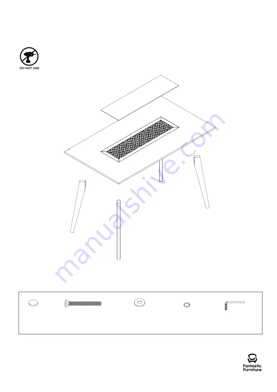 fantastic furniture ELKE CHAIR 1 STR WHITE Manual Download Page 4