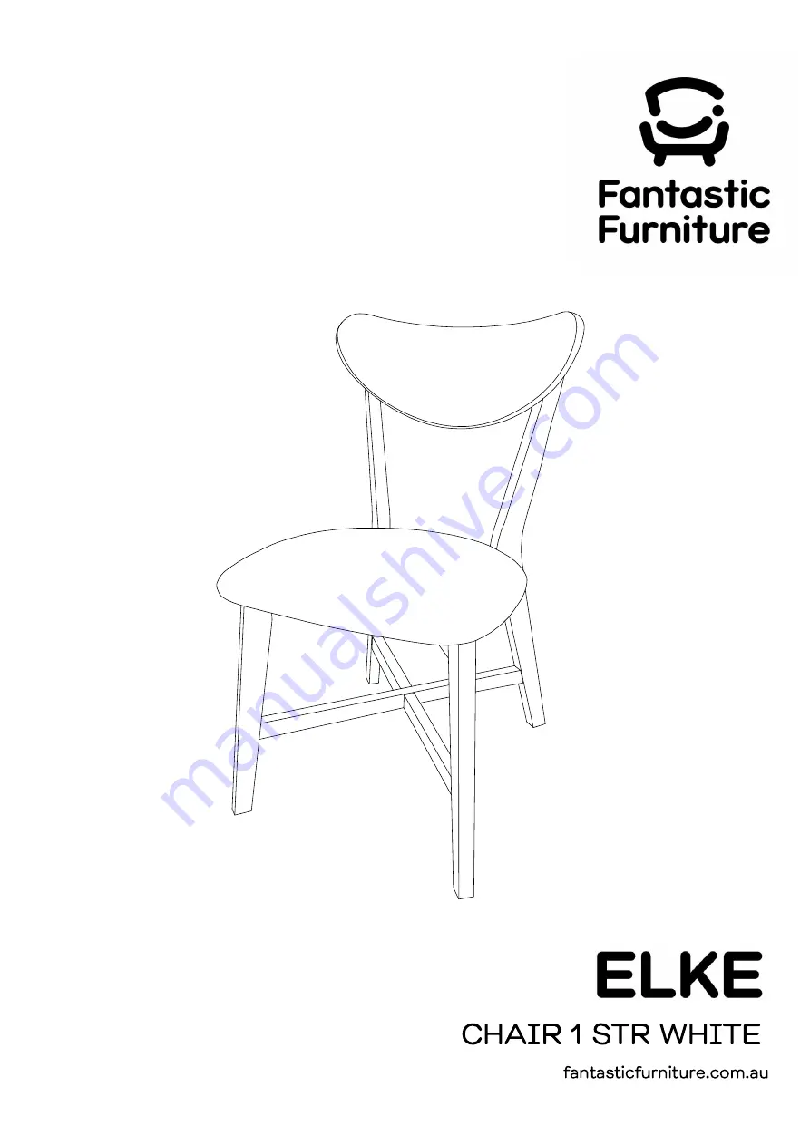 fantastic furniture ELKE CHAIR 1 STR WHITE Скачать руководство пользователя страница 7