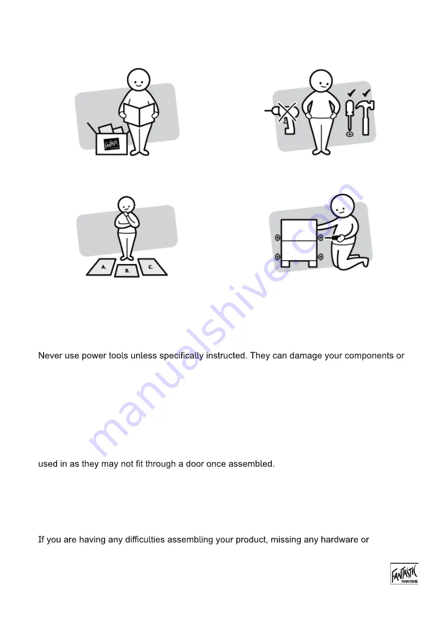 fantastic furniture ESPEN Chair Quick Start Manual Download Page 3