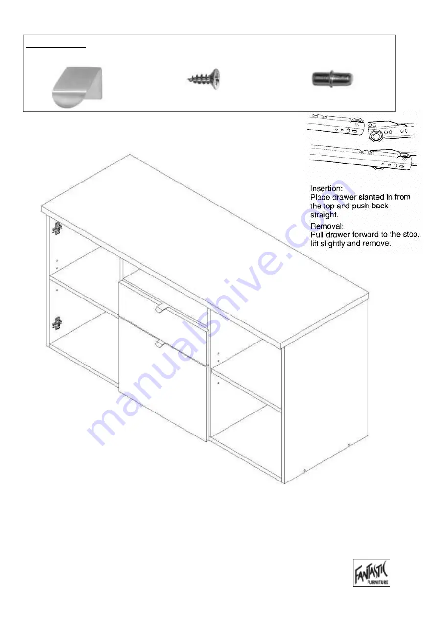 fantastic furniture Forbes Credenza File Cabinet Скачать руководство пользователя страница 16