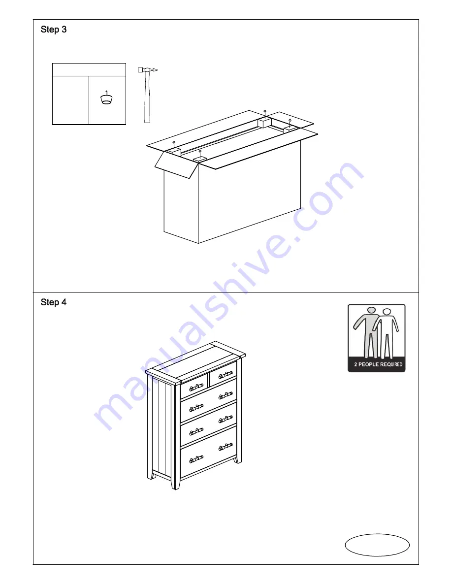 fantastic furniture GALWAY Assembly Instructions Manual Download Page 5