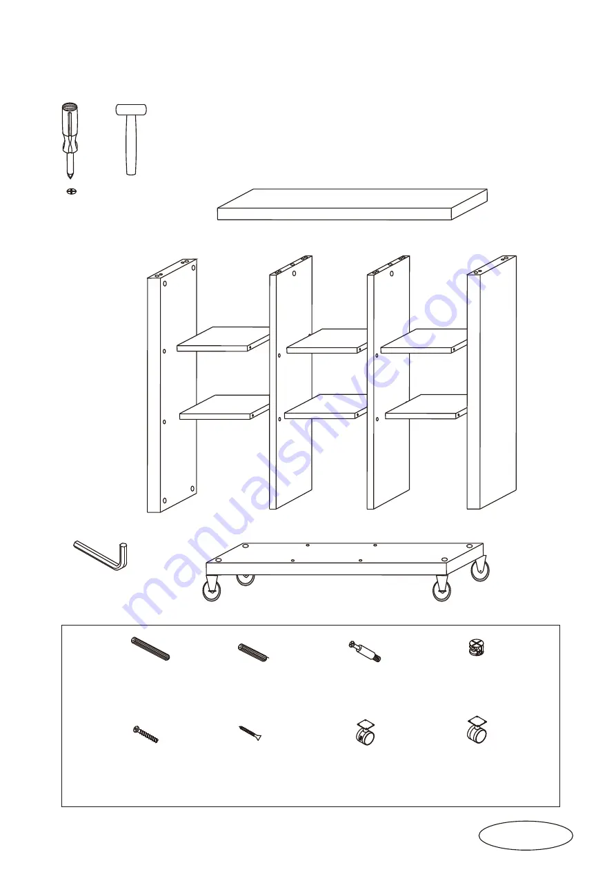 fantastic furniture GEO BOOKCASE 9 CUBE Assembly Instructions Manual Download Page 3