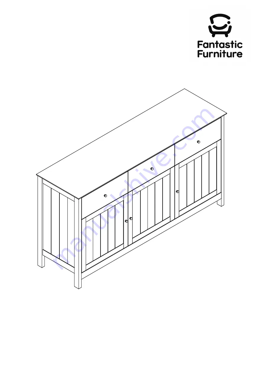 fantastic furniture Hamilton Buffet Скачать руководство пользователя страница 1