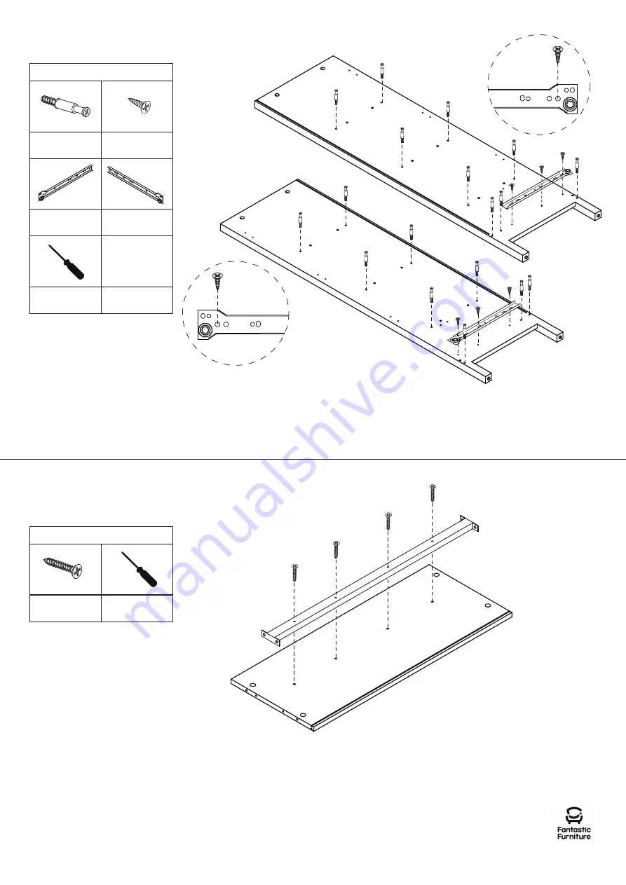 fantastic furniture Hamilton Display Cabinet 1 Drawer Manual Download Page 5