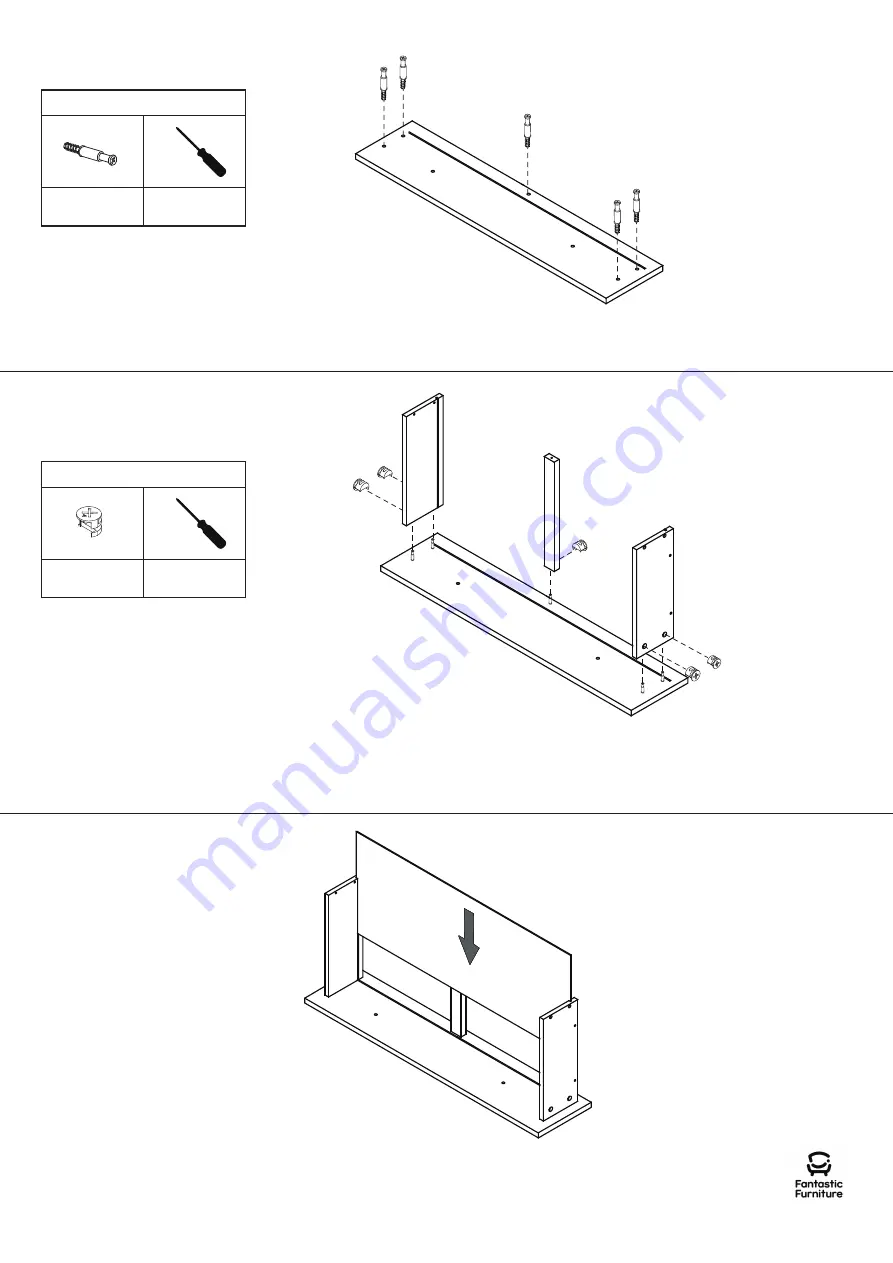 fantastic furniture Hamilton Display Cabinet 1 Drawer Manual Download Page 10